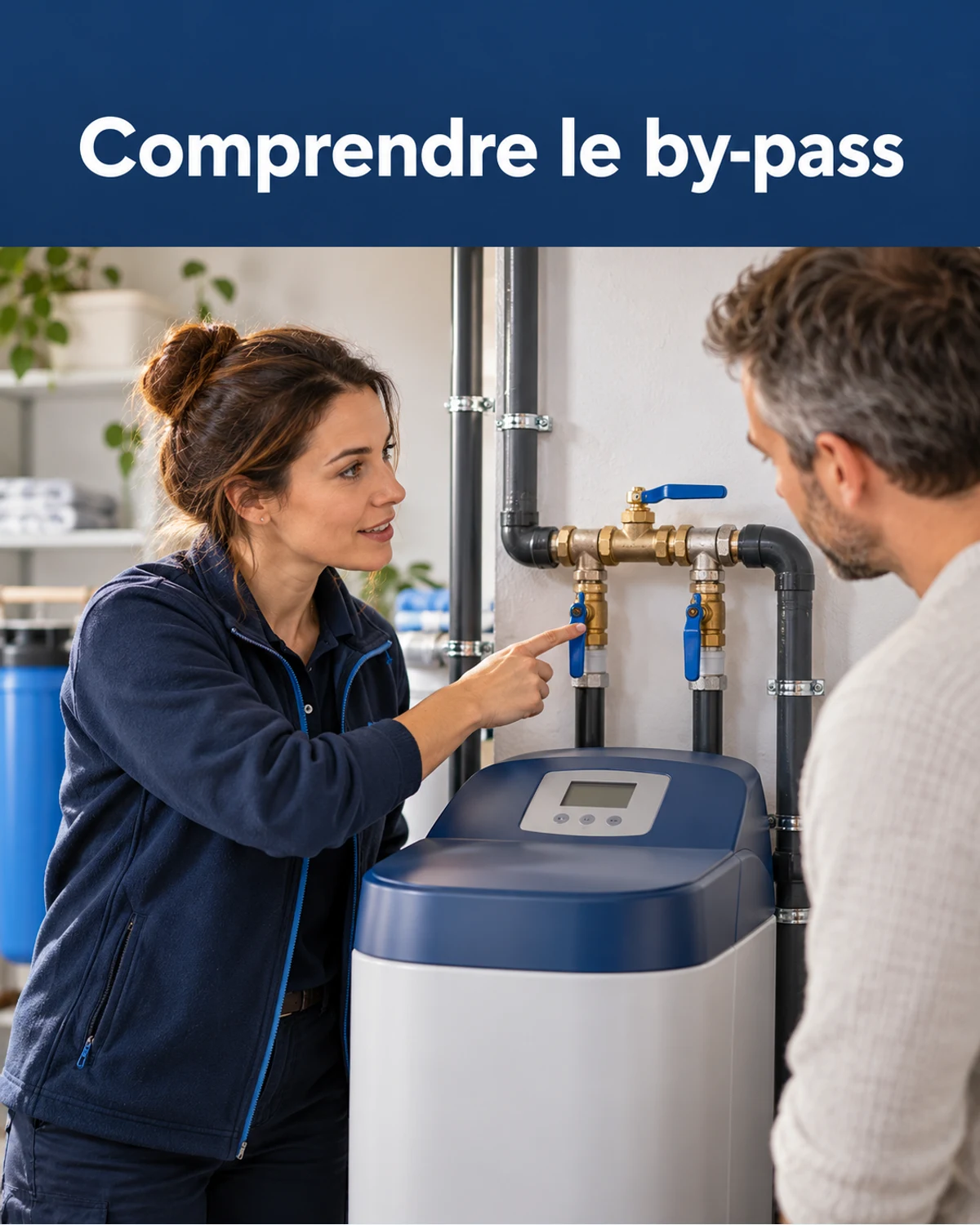À quoi sert le by-pass d’un adoucisseur d’eau ? — illustration pédagogique