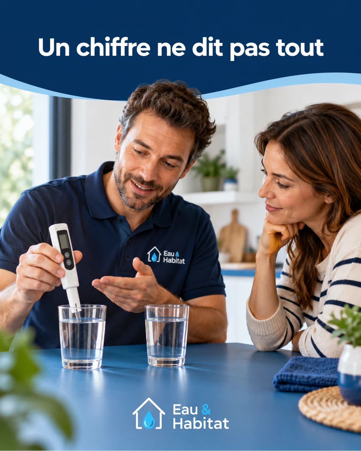 Que signifie la conductivité ou le TDS de l’eau du robinet ? — illustration pédagogique