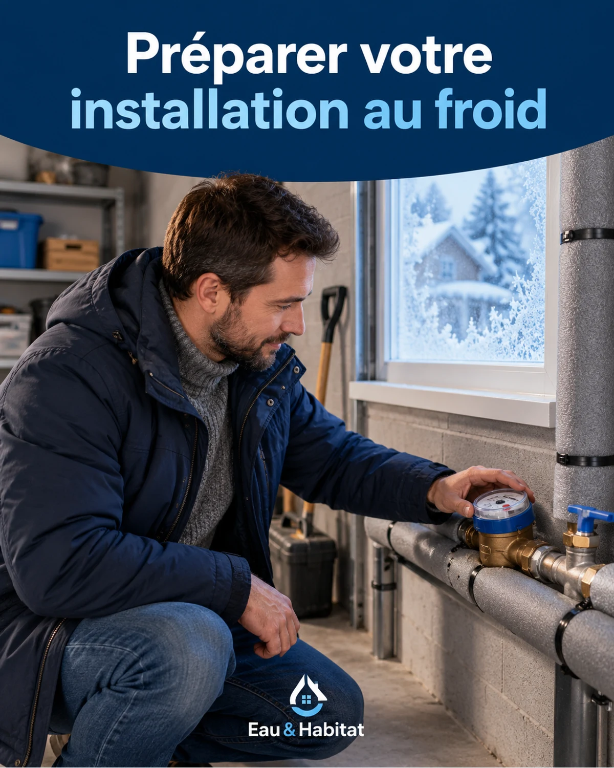 Comment protéger son compteur d’eau et ses tuyaux du gel ? — illustration pédagogique