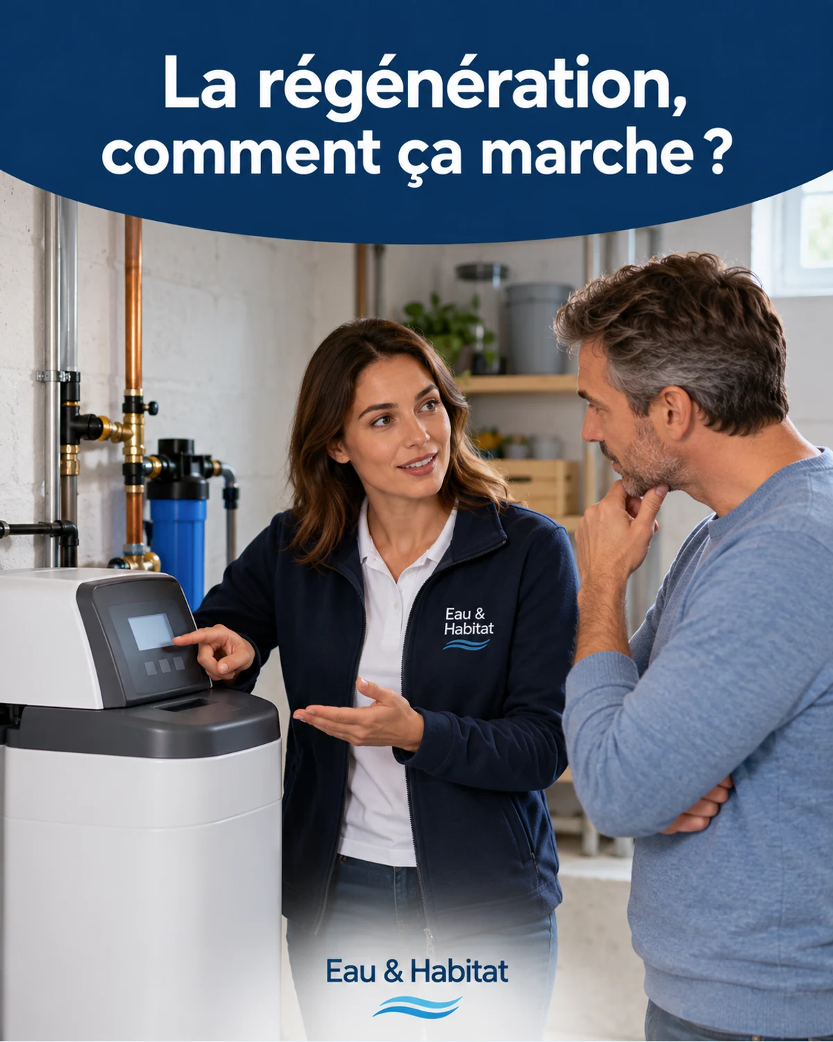 Comment fonctionne la régénération d’un adoucisseur ? — illustration pédagogique